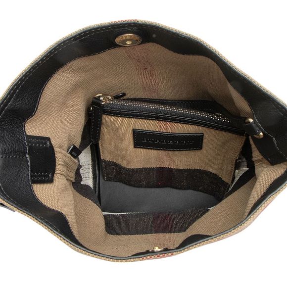 Burberry Canvas Check Ashby Mini Hobo - Picture 7 of 13